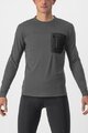 CASTELLI Langarm Fahrradtrikot für den Winter - UNLIMITED MERINO - Grau