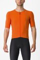 CASTELLI Kurzarm Fahrradtrikot - PREMIO BLACK - Orange