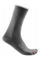 CASTELLI Klassische Fahrradsocken - PREMIO - Grau