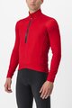 CASTELLI Langarm Fahrradtrikot für den Winter - ENTRATA THERMAL - Rot