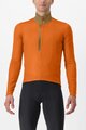 CASTELLI Langarm Fahrradtrikot für den Winter - ENTRATA THERMAL - Orange