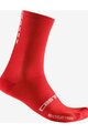 CASTELLI Klassische Fahrradsocken - RE-CYCLE THERMAL 18 - Rot