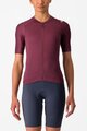 CASTELLI Kurzarm Fahrradtrikot - ESPRESSO W - bordeaux