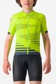 CASTELLI Kurzarm Fahrradtrikot - AERO KID - Gelb