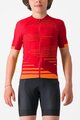 CASTELLI Kurzarm Fahrradtrikot - AERO KID - Rot