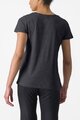 CASTELLI Kurzarm Fahrrad-Shirt - CLASSICO W TEE - Schwarz