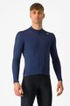 CASTELLI Langarm Fahrradtrikot für den Winter - ESPRESSO THERMAL - Blau