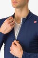 CASTELLI Langarm Fahrradtrikot für den Winter - ESPRESSO THERMAL - Blau