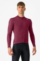 CASTELLI Langarm Fahrradtrikot für den Winter - ESPRESSO THERMAL - bordeaux