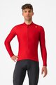 CASTELLI Langarm Fahrradtrikot für den Winter - ESPRESSO THERMAL - Rot