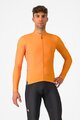 CASTELLI Langarm Fahrradtrikot für den Winter - ESPRESSO THERMAL - Orange