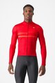 CASTELLI Langarm Fahrradtrikot für den Winter - COLLAPSE JRS - Rot