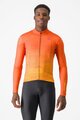 CASTELLI Langarm Fahrradtrikot für den Winter - UNLIMITED THERMAL - Orange