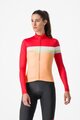 CASTELLI Langarm Fahrradtrikot für den Winter - TORNARE W - Orange