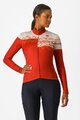 CASTELLI Langarm Fahrradtrikot für den Winter - UNLIMITED THERMAL 2 W - Rot