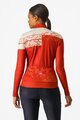 CASTELLI Langarm Fahrradtrikot für den Winter - UNLIMITED THERMAL 2 W - Rot