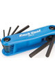 PARK TOOL Schlüsselsatz - SET ALLEN WRENCHES PT-AWS-10C - Blau