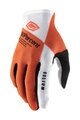 100% SPEEDLAB Langfinger-Fahrradhandschuhe - CELIUM - Orange/Weiß