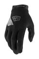 100% SPEEDLAB Langfinger-Fahrradhandschuhe - RIDECAMP JR - Schwarz/Grau