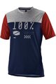 100% SPEEDLAB Kurzarm Fahrradtrikot - AIRMATIC - Blau/Grau/Rot