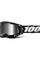 100% SPEEDLAB Fahrradsonnenbrille - RACECRAFT 2 - Schwarz/Weiß/Silber