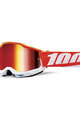 100% SPEEDLAB Fahrradsonnenbrille - ACCURI 2 - Rot/Weiß