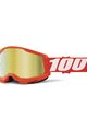 100% SPEEDLAB Fahrradsonnenbrille - STRATA 2 - Orange/Weiß/Gold