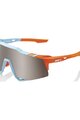 100% SPEEDLAB Fahrradsonnenbrille - SPEEDCRAFT - Orange/Hellblau/Silber