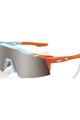 100% SPEEDLAB Fahrradsonnenbrille - SPEEDCRAFT SL - Hellblau/Orange/Silber