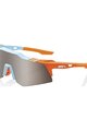 100% SPEEDLAB Fahrradsonnenbrille - SPEEDCRAFT XS - Hellblau/Orange