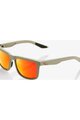 100% SPEEDLAB Fahrradsonnenbrille - BLAKE - Beige/Rot