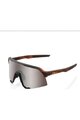 100% SPEEDLAB Fahrradsonnenbrille - S3 - Braun/Silber