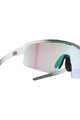 NEON Fahrradsonnenbrille - ARROW 2.0 SMALL - Weiß/Hellgrün