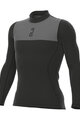 ALÉ Langarm Fahrrad-Shirt - GRID INTIMO - Schwarz/Grau