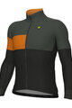 ALÉ Fahrrad-Thermojacke - PR-E GEOMETRIC - Schwarz/Grau/Orange