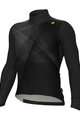 ALÉ Langarm Fahrradtrikot für den Winter - R-EV1 QUICK - Schwarz