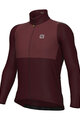 ALÉ Langarm Fahrradtrikot für den Winter - OFF ROAD - GRAVEL DUAL - bordeaux