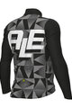 ALÉ Langarm Fahrradtrikot für den Winter - PR-E MULTIVERSO - Schwarz/Weiß