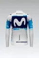 GOBIK Langarm Fahrradtrikot für den Winter - HYBER MOVISTAR TEAM 2025 - Weiß/Blau/Hellblau