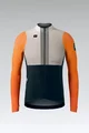 GOBIK Langarm Fahrradtrikot für den Winter - HYDER BLEND - Orange/Elfenbein/Schwarz