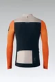 GOBIK Langarm Fahrradtrikot für den Winter - HYDER BLEND - Orange/Elfenbein/Schwarz