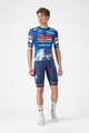 CASTELLI Kurzarm Fahrradtrikot - COMPETIZIONE 3 QUICK STEP 2025 - Blau/Rot