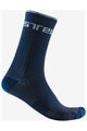 CASTELLI Klassische Fahrradsocken - DISTANZA 20 - Blau