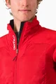 CASTELLI Winddichte Fahrradjacke - FLY THERMAL - Rot