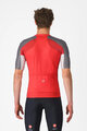 CASTELLI Kurzarm Fahrradtrikot - ENTRATA 6 - Rot/Grau