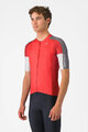 CASTELLI Kurzarm Fahrradtrikot - ENTRATA 6 - Rot/Grau