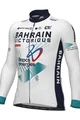 ALÉ Langarm Fahrradtrikot für den Winter - BAHRAIN VICTORIOUS 2025 - Weiß/Blau