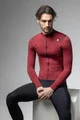 ALÉ Langarm Fahrradtrikot für den Winter - R-EV1 WARM RACE - Rot