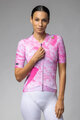 ALÉ Kurzarm Fahrradtrikot - PR-E MARBLE - Rosa/Weiß