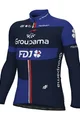 ALÉ Langarm Fahrradtrikot für den Winter - GROUPAMA FDJ 2024 - Blau